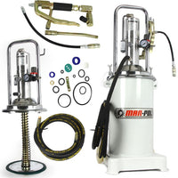Pneumatische Fettpresse 17L Druckluft Schmierpumpe Werkstatt Industrie
