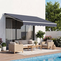 Gelenkarmmarkise Einziehbar 250x200cm Sonnenmarkise Terrassenmarkise