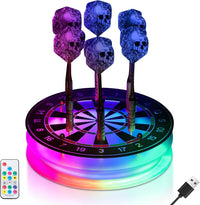 LED Dartständer Acryl Multicolor mit Fernbedienung Darten Dekoration