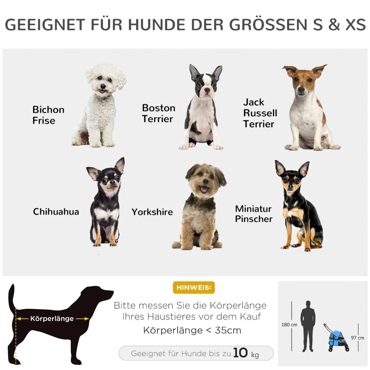 Hundebuggy Klappbar Haustierwagen Buggy