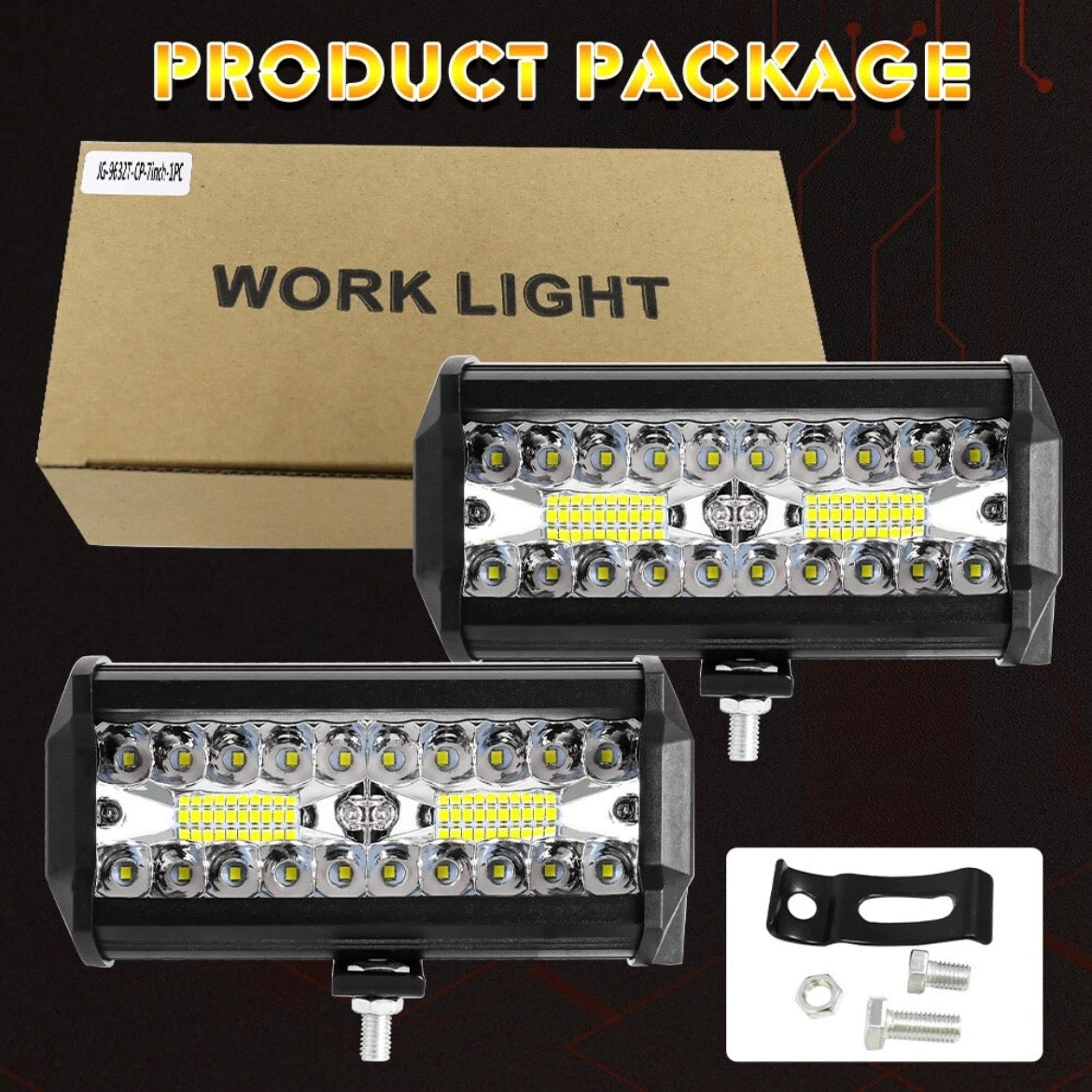 4x LED Arbeitsscheinwerfer Rückfahrscheinwerfer Scheinwerfer Auto KFZ 12V