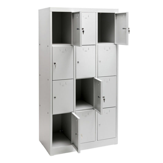 Schließfachschrank 12 Fächer Spind Schrank Schließfach Regal