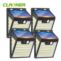 4x LED Solarleuchte Solarlampe Bewegungsmelder Sensor Strahler Lampe Licht