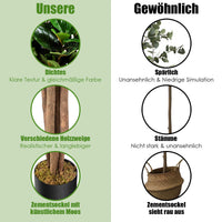 2x Kunstpflanze 120cm Künstlich Feigenbaum Dekopflanze Zimmerpflanze