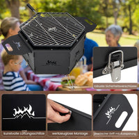 BBQ Grill Holzkohlegrill Feuerschale Campinggrill Klappgrill Picknickgrill