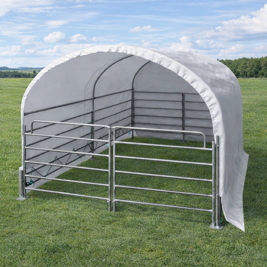Mobiler Tierunterstand 2×3m Weidezelt Stall