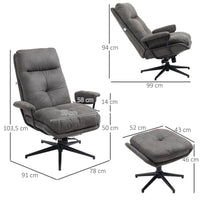 Relaxsessel Hocker Drehbarer Fuß
