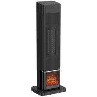 Heizlüfter 2000W Flammeneffekt Thermostat Elektroheizung Fernbedienung