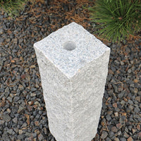 Granit Quellstein 50 cm Granitsäule Springbrunnen Gartenbrunnen