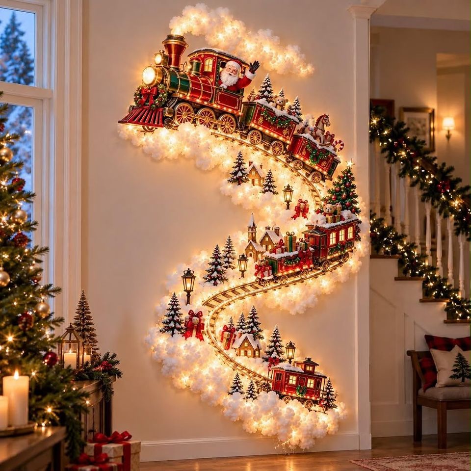 Lichterkette Weihnachtsdeko LED Weihnachtszug Beleuchtung Dekoration