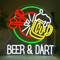 Cold Beer LED Neon Schild Leuchtschild Bar Kneipe Partykeller Deko
