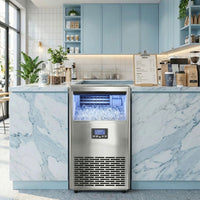Kommerzielle Eiswürfelmaschine 45kg/24h Eismaschine 13kg Eis