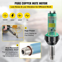 1600W Kunststoff Schweißgerät Heißluftpistole PP/PVC/PE