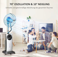 Nebel Ventilator Sprühnebel Standventilator Wasserabkühlung