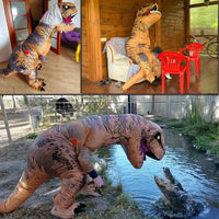 Aufblasbarer T-Rex Kostüm Partykostüm Dinosaurier Anzug