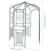 Rosenpavillon Metall Rosenbogen Eisenpavillon Rankhilfe 250cm