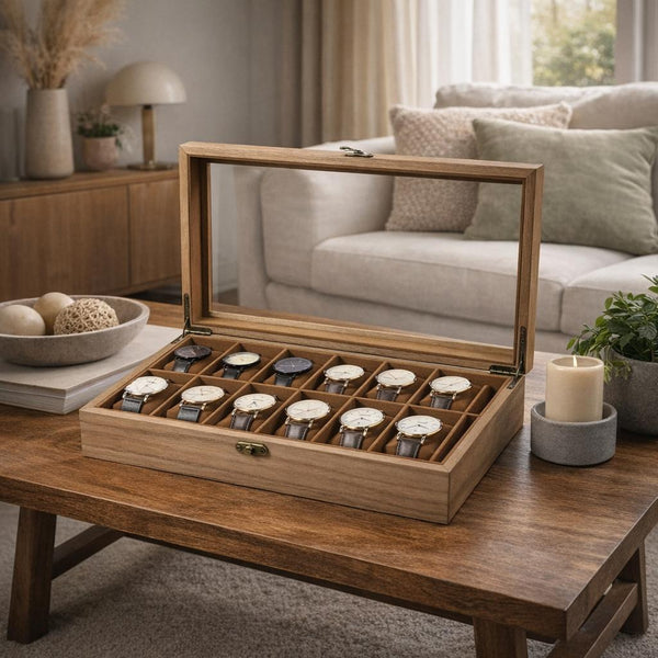 12 Uhren Uhrenbox Uhrenkasten Uhrenkoffer Uhrenschatulle