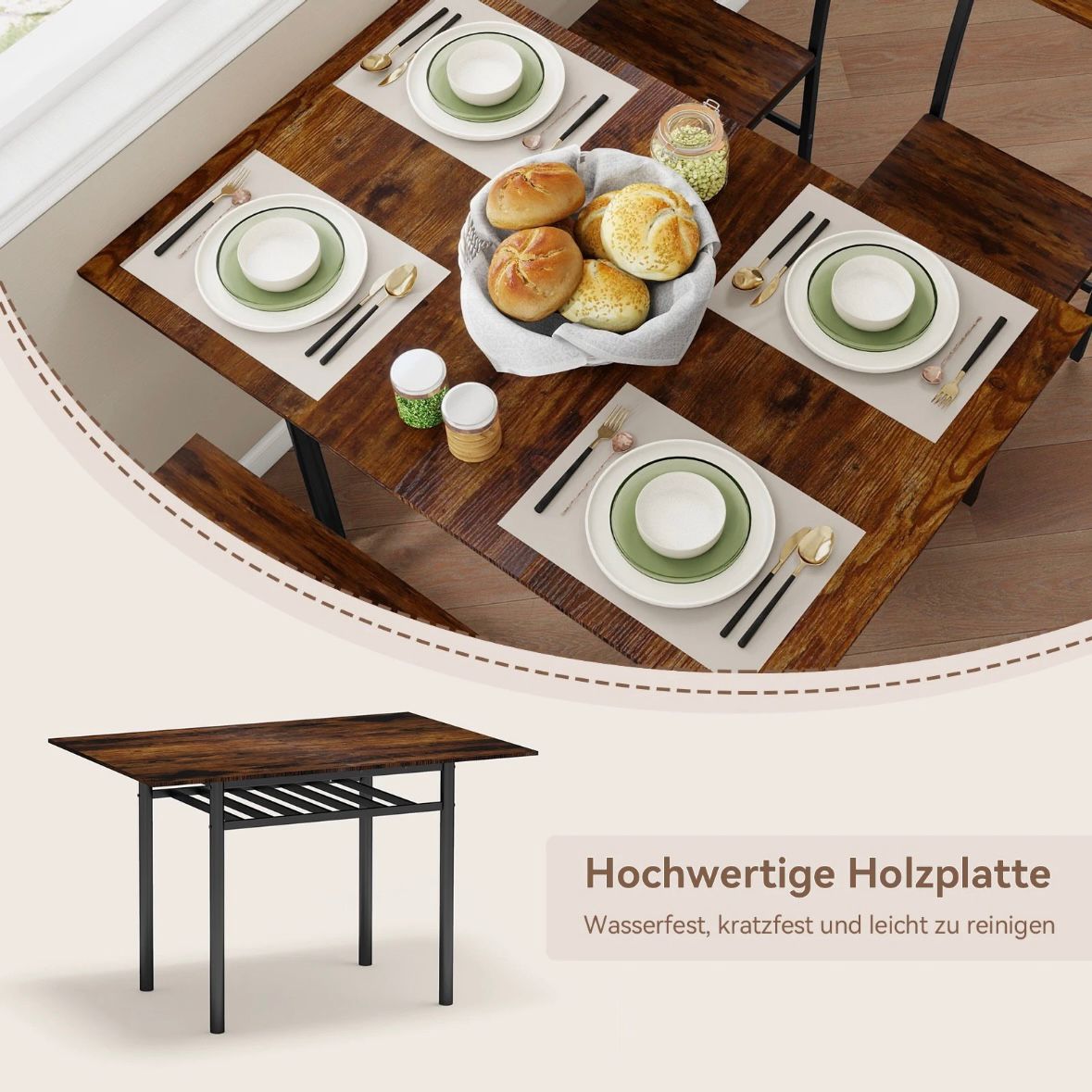 Esstisch 4 Personen Tisch Esszimmer