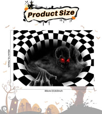 3D Halloween Fußmatte Deko Skelett Dekoration Teppich