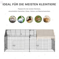 Freigehege Kleintiergehege Laufgitter Gehege 220x103x103cm