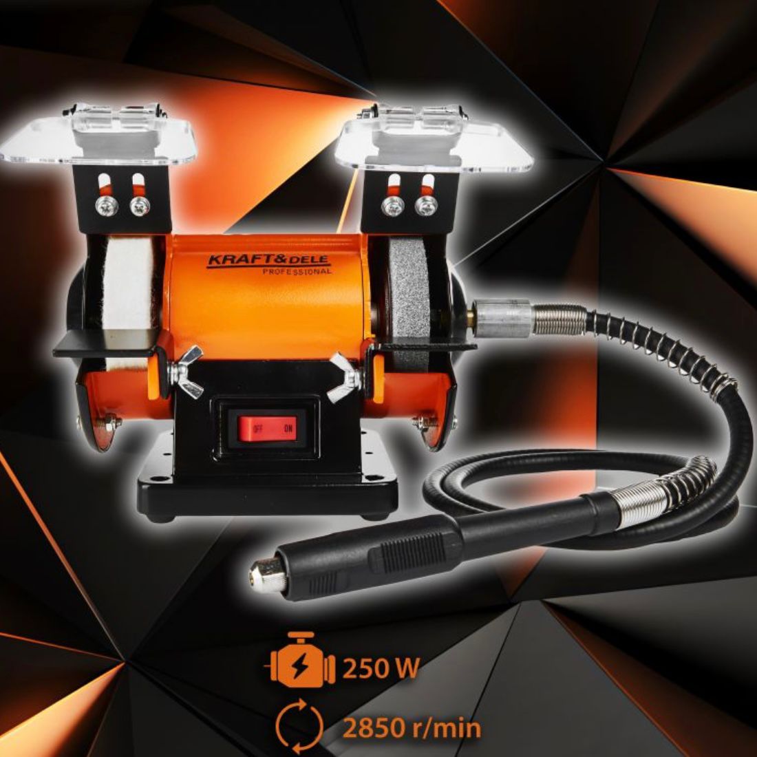 Doppelschleifer 250W Schleifer Schleifmaschine Werkstatt Schleifen