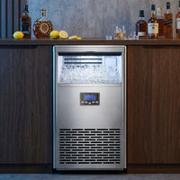 Kommerzielle Eiswürfelmaschine 45kg/24h Eismaschine 13kg Eis