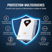 Hybrid Solar Wechselrichter 5500W 48V MPPT Inverter 
 Sinuswelle