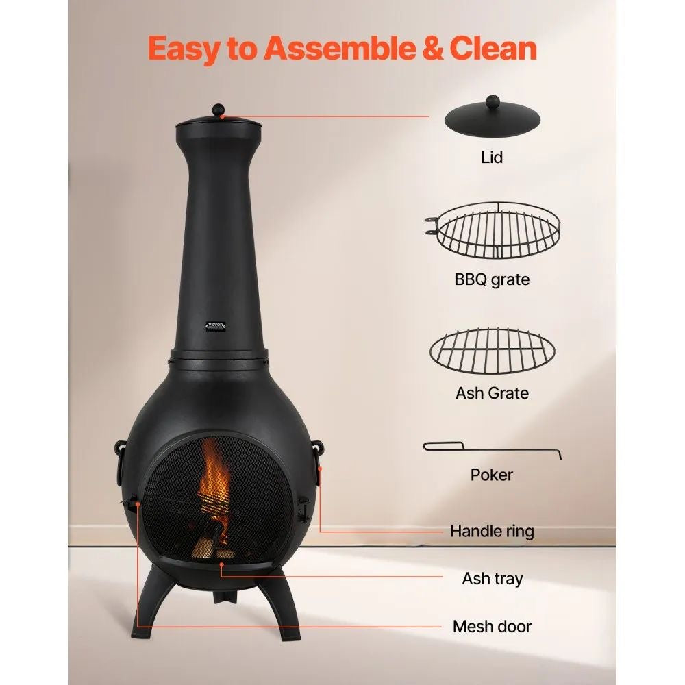 Gartenkamin Outdoor Feuerstelle Kaminofen Terassenofen Kamin