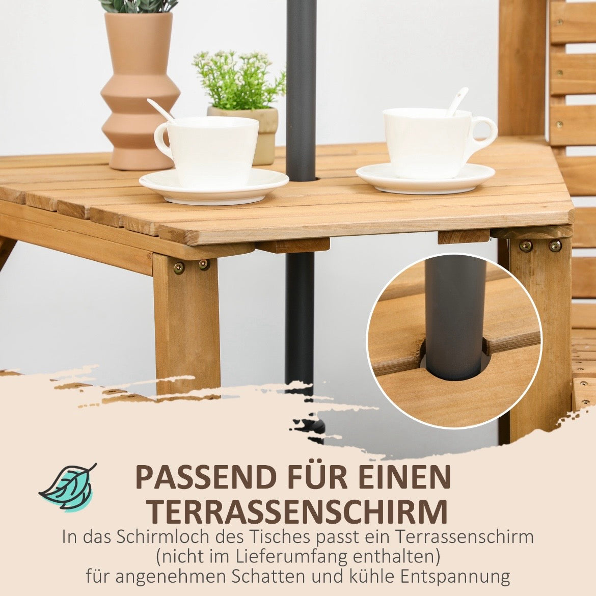 Bistroset Wetterfest Gartenmöbelset 
Gartentisch Gartenmöbel