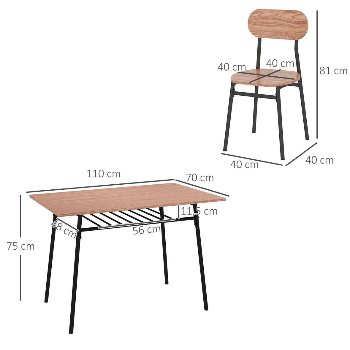 Essgruppe Esstisch 4 Stühlen Küchentisch Ablagefläche Tisch