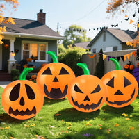 4x Halloween Aufblasbar Kürbisdeko Dekoration Gartendeko