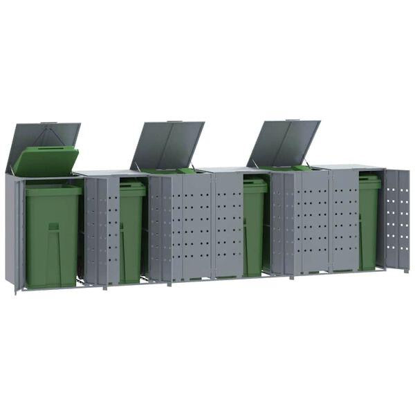 Mülltonnenbox 6x Mülltonnen Tonnen Müllboxen Tonnenbox