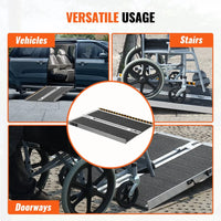 Rollstuhlrampe 61cm Klappbar Kfz Rollstuhl Rampe