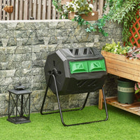 Trommel-Komposter 160L Gartenkomposter 2 Kammer 
Gartenpflege