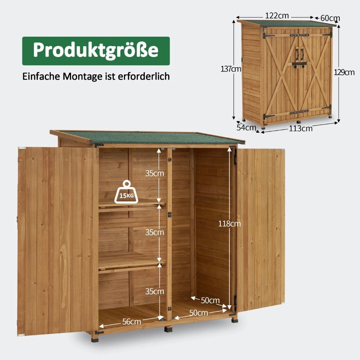 Gartenschrank Wetterfest Schrank Outdoor Gartenhaus Garten