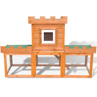 Kaninchenstall Holz Kleintierhaus Hasenstall Outdoor Tierstall