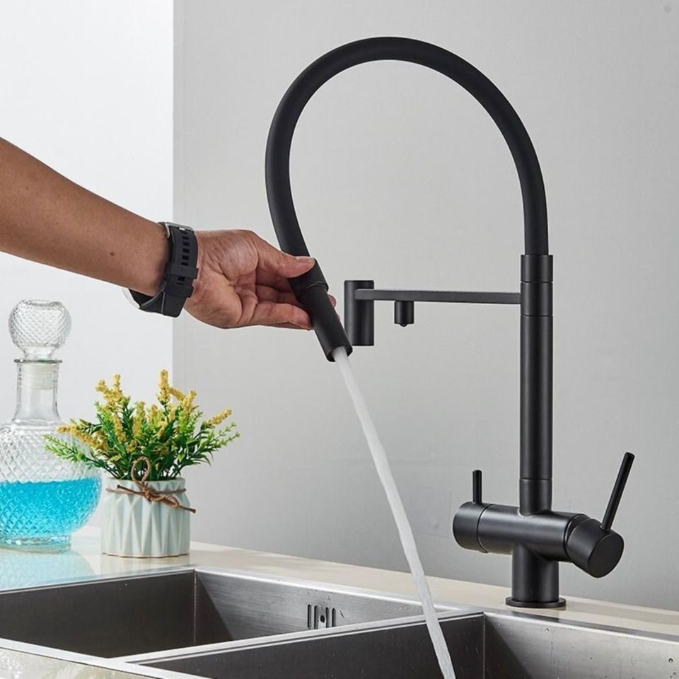 Küchenarmatur 3 Wege Trinkwasserhahn Wasserhahn Mischbatterie Osmose