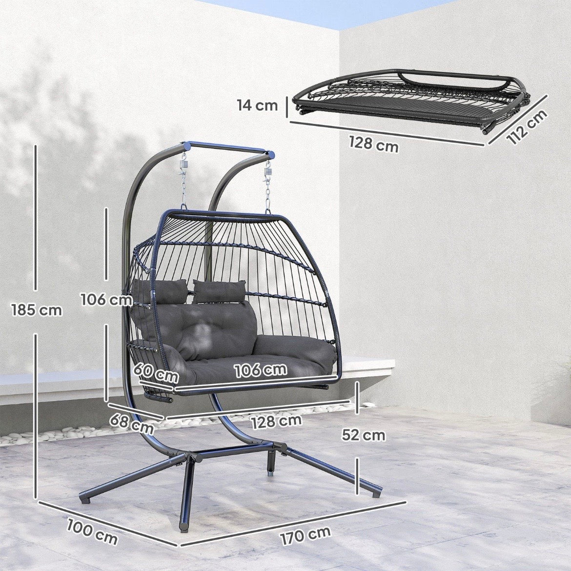 Hängesessel Hängekorb Gartenmöbel Sessel