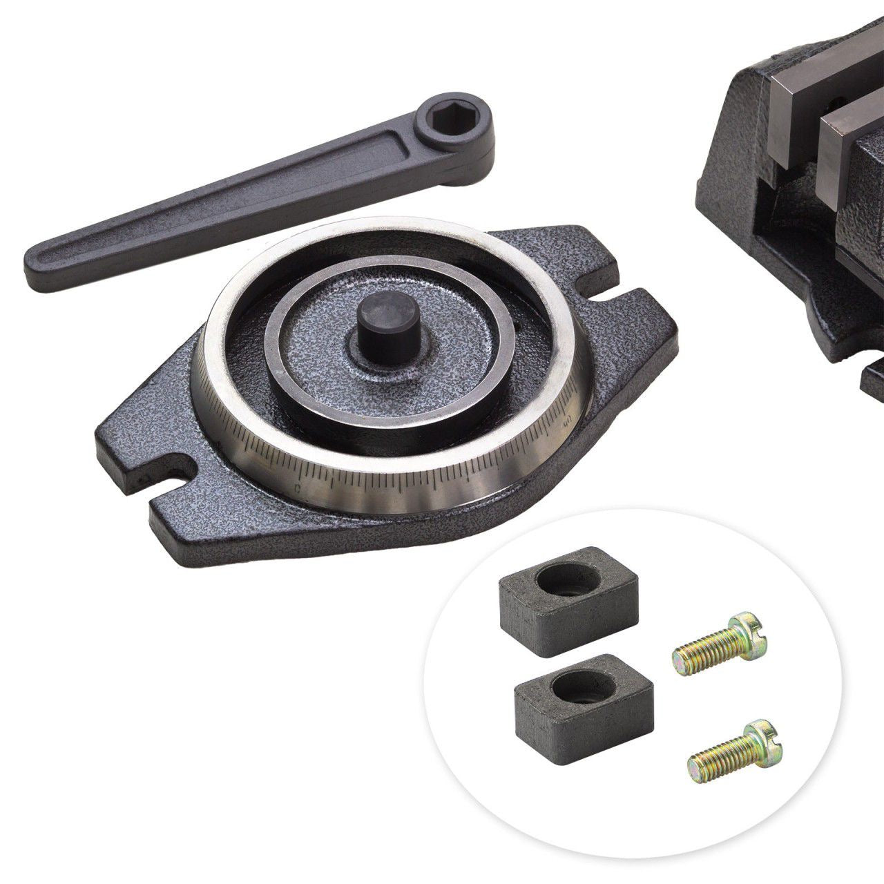 Präzisions Schraubstock 100mm Maschinenschraubstock Drehteller