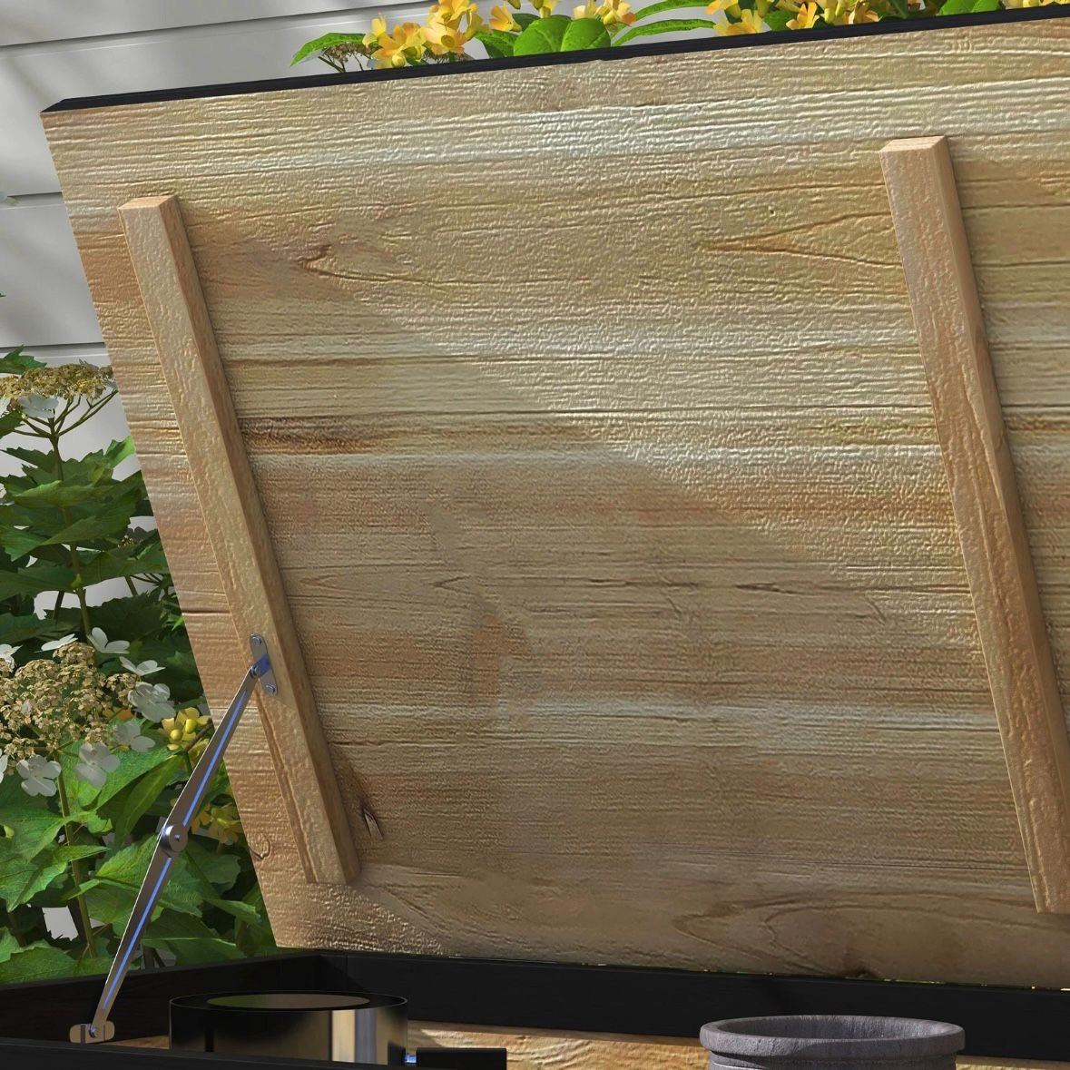 Gartenbox Holz Auflagenbox 121L Aufbewahrungsbox Balkon
