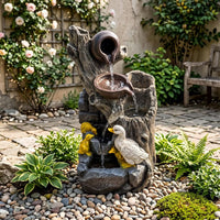 LED Springbrunnen Kaskadenbrunnen Gartenbrunnen Brunnen Beleuchtung