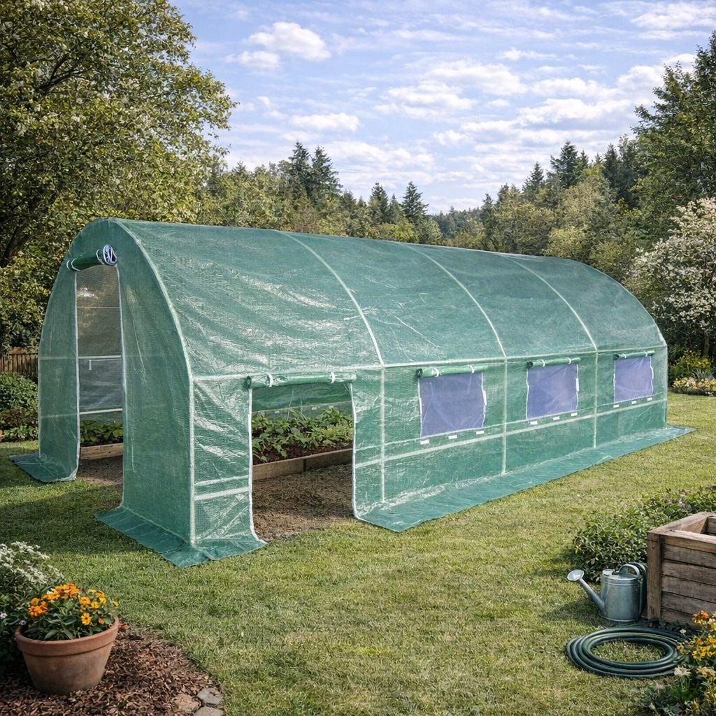 Gewächshaus Treibhaus Frühbeet Pflanzbeet Tomatenhaus 600x300cm