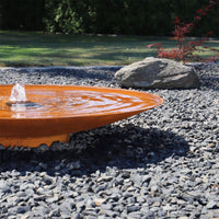 Design Springbrunnen Edelrost
Wasserschale Ø 120cm LED Brunnen