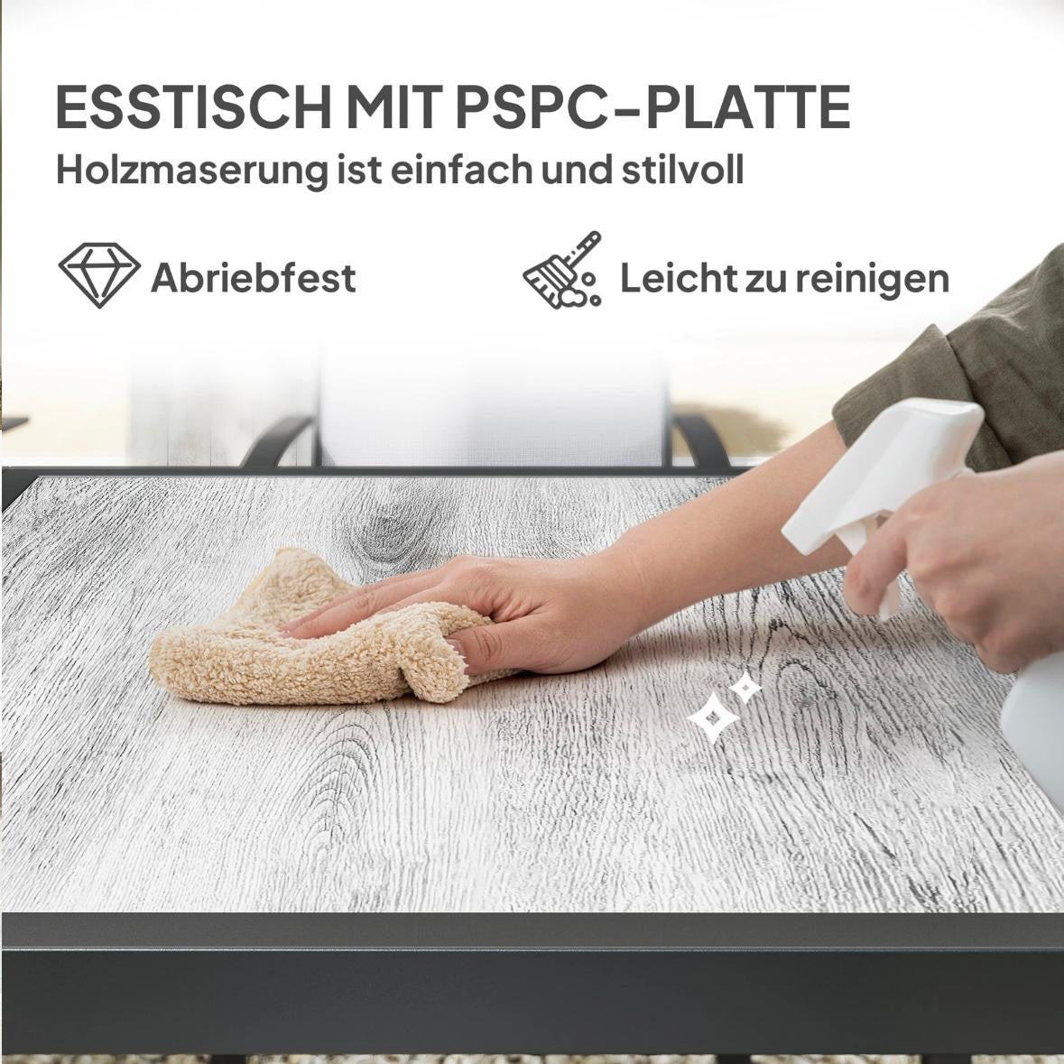 Sitzgruppe 7tlg Essgruppe 6 Personen Esstisch Gartenmöbel