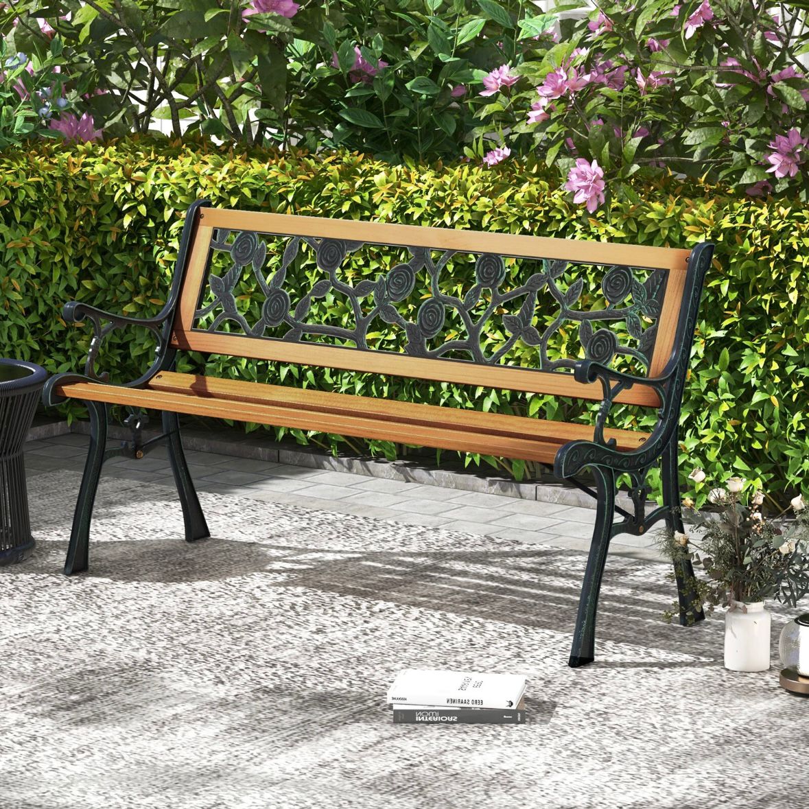 2 Sitzer Gartenbank Sitzbank Holzbank Garten Rückenlehne