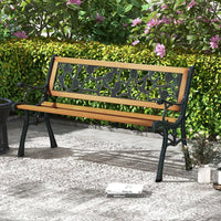 2 Sitzer Gartenbank Sitzbank Holzbank Garten Rückenlehne