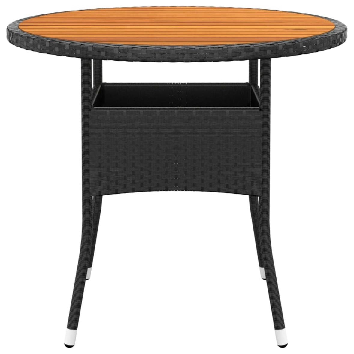 Akazie Massivholz Gartentisch Ø80x75cm Tisch Gartenmöbel Möbel