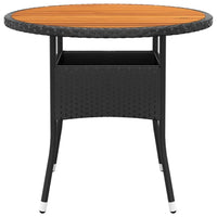 Akazie Massivholz Gartentisch Ø80x75cm Tisch Gartenmöbel Möbel