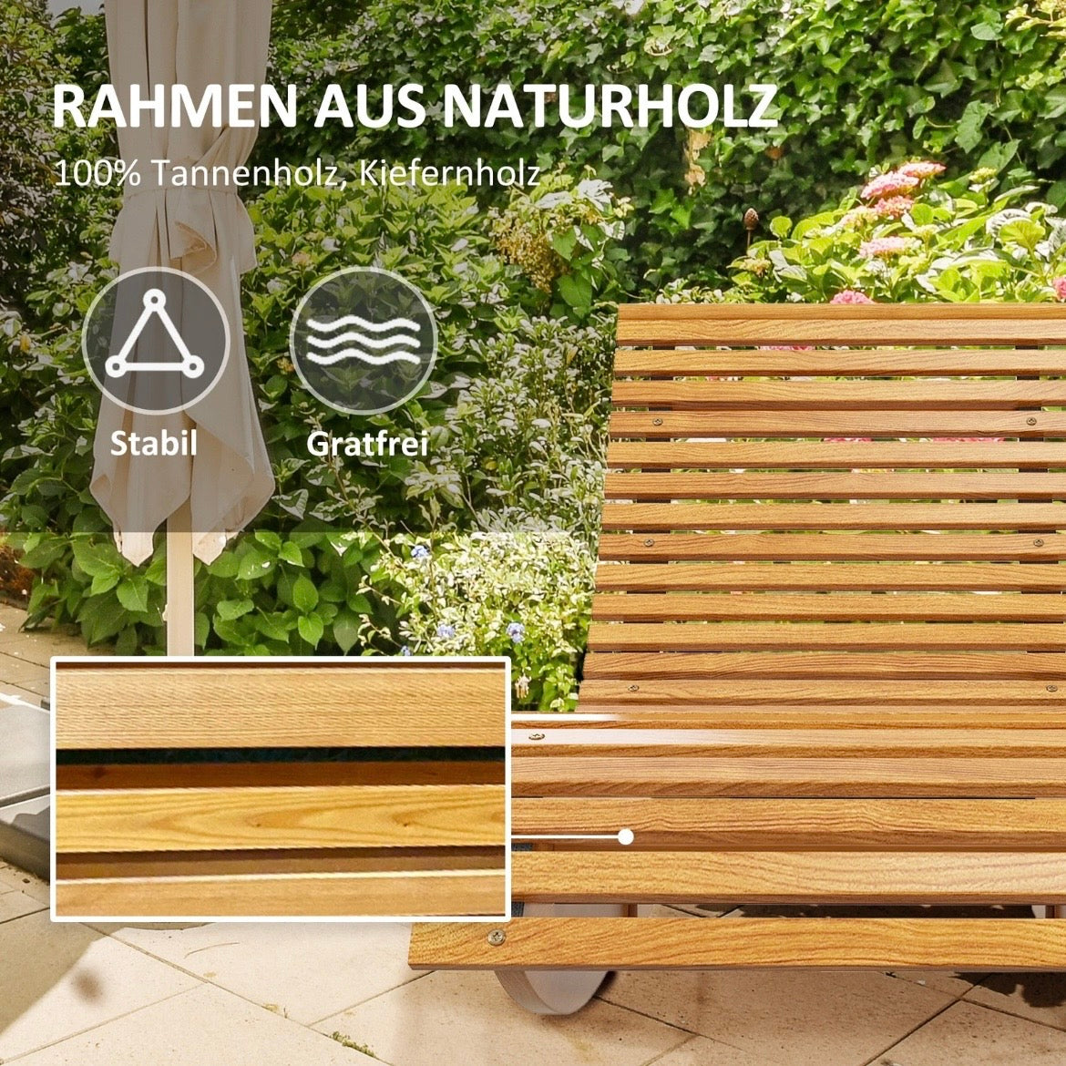 Schaukelstuhl Schaukelliege Ergonomisch Gartenliege