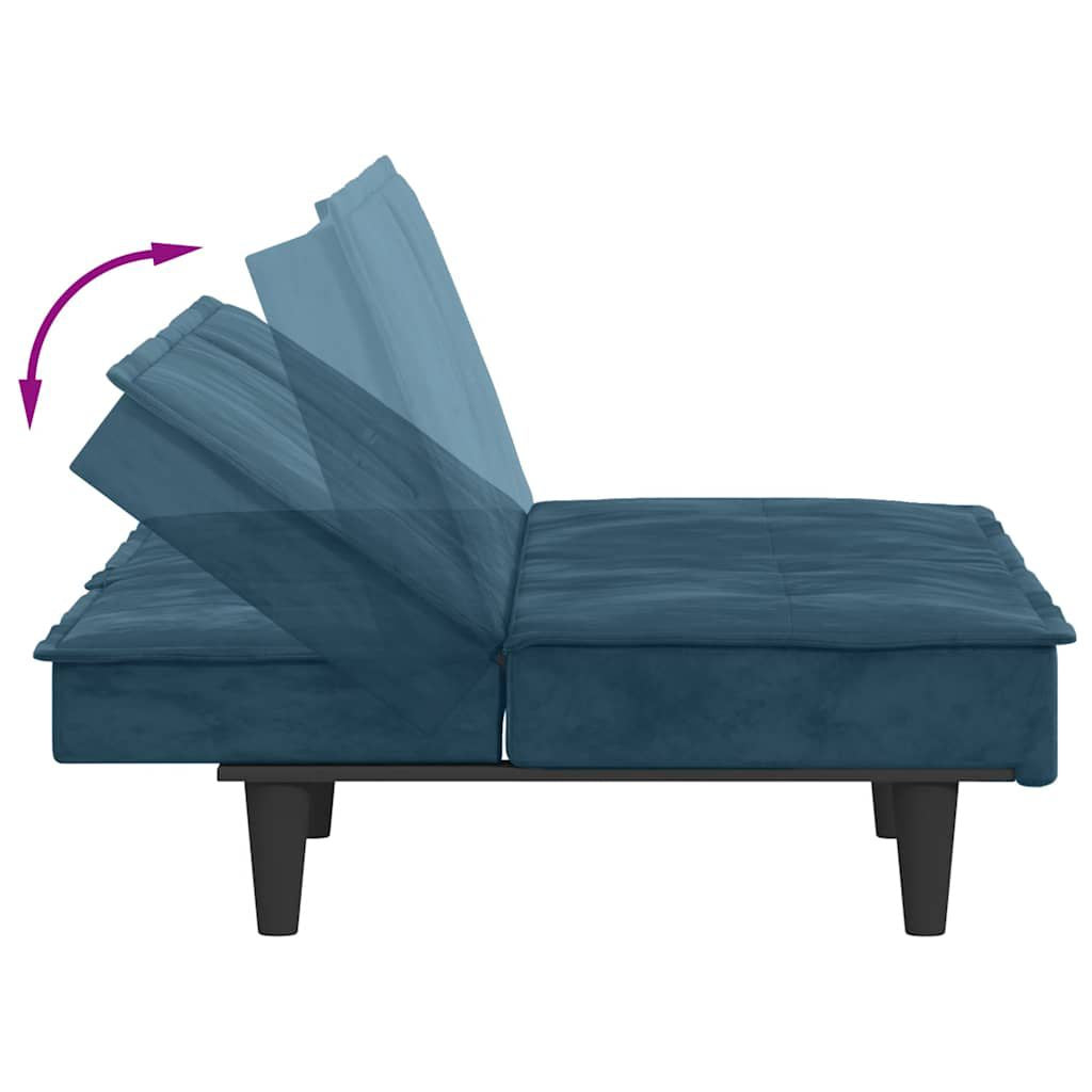Schlafsofa Getränkehalter Klappsofa Gästebett Couch Sofa Bettsofa